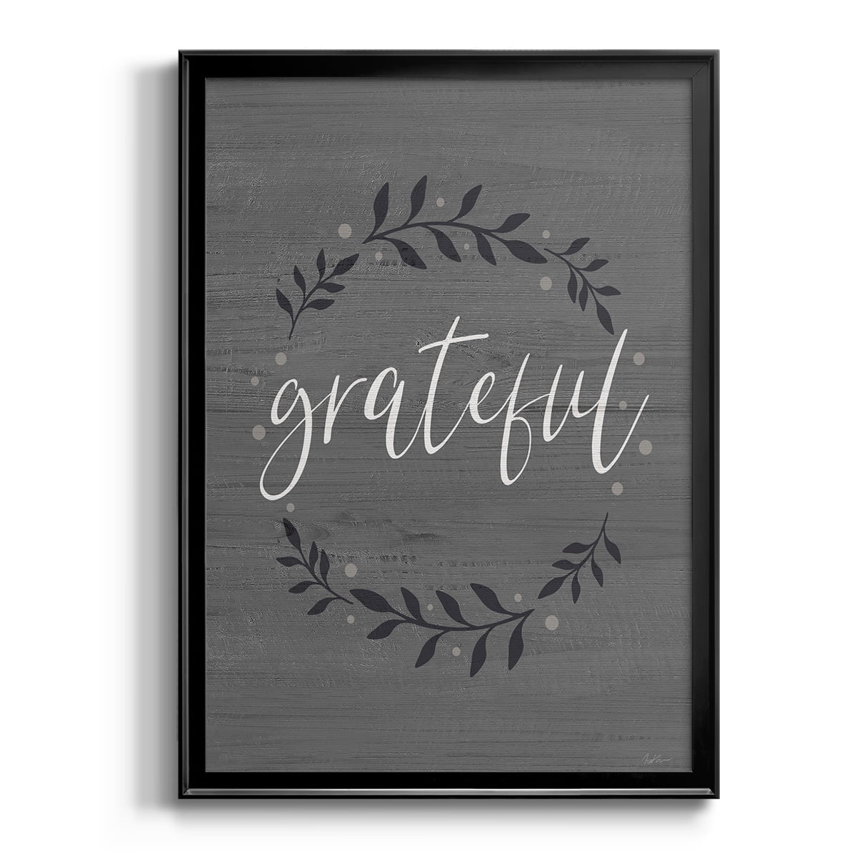 Grateful Wreath Premium Classic Framed Print - Ready to Hang