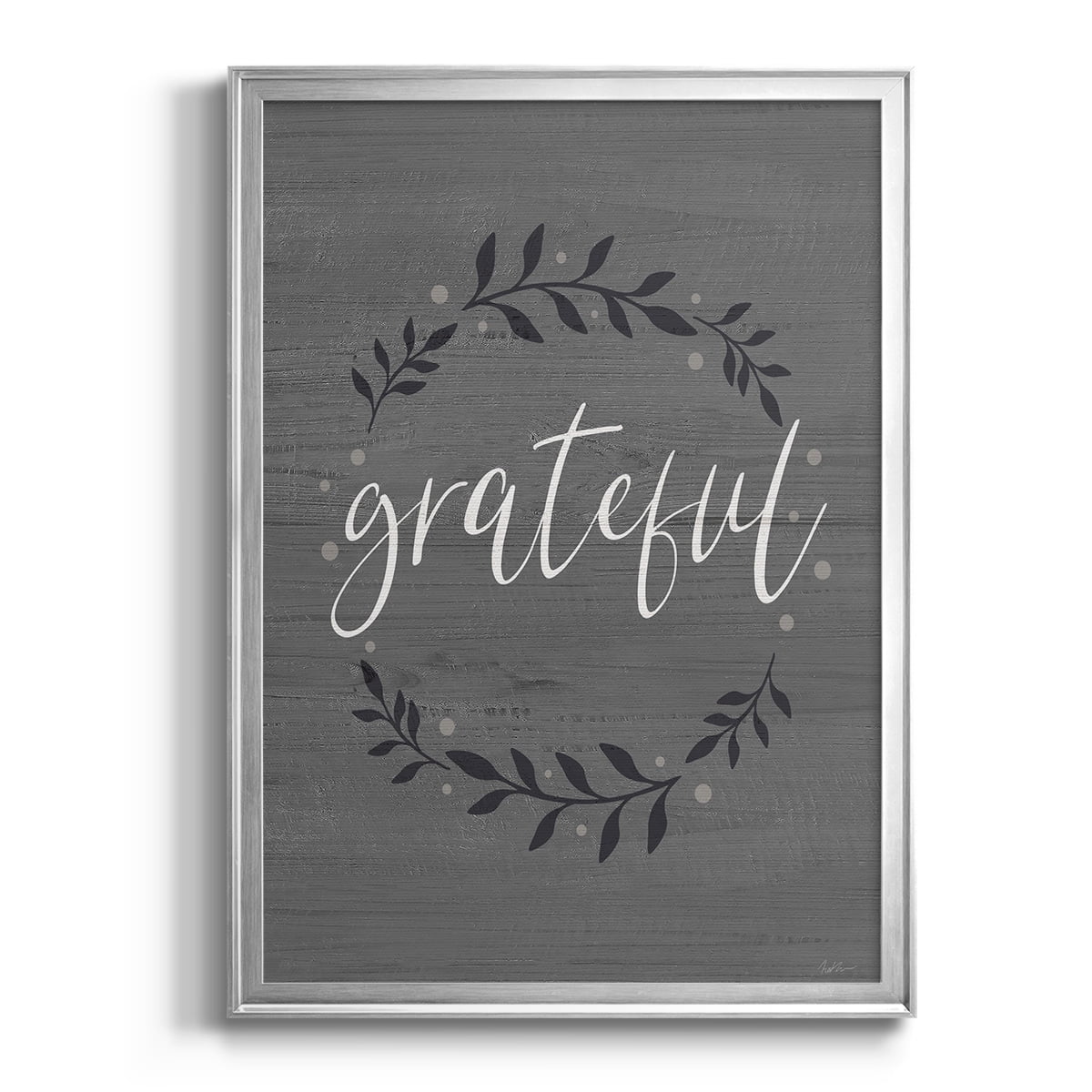 Grateful Wreath Premium Classic Framed Print - Ready to Hang
