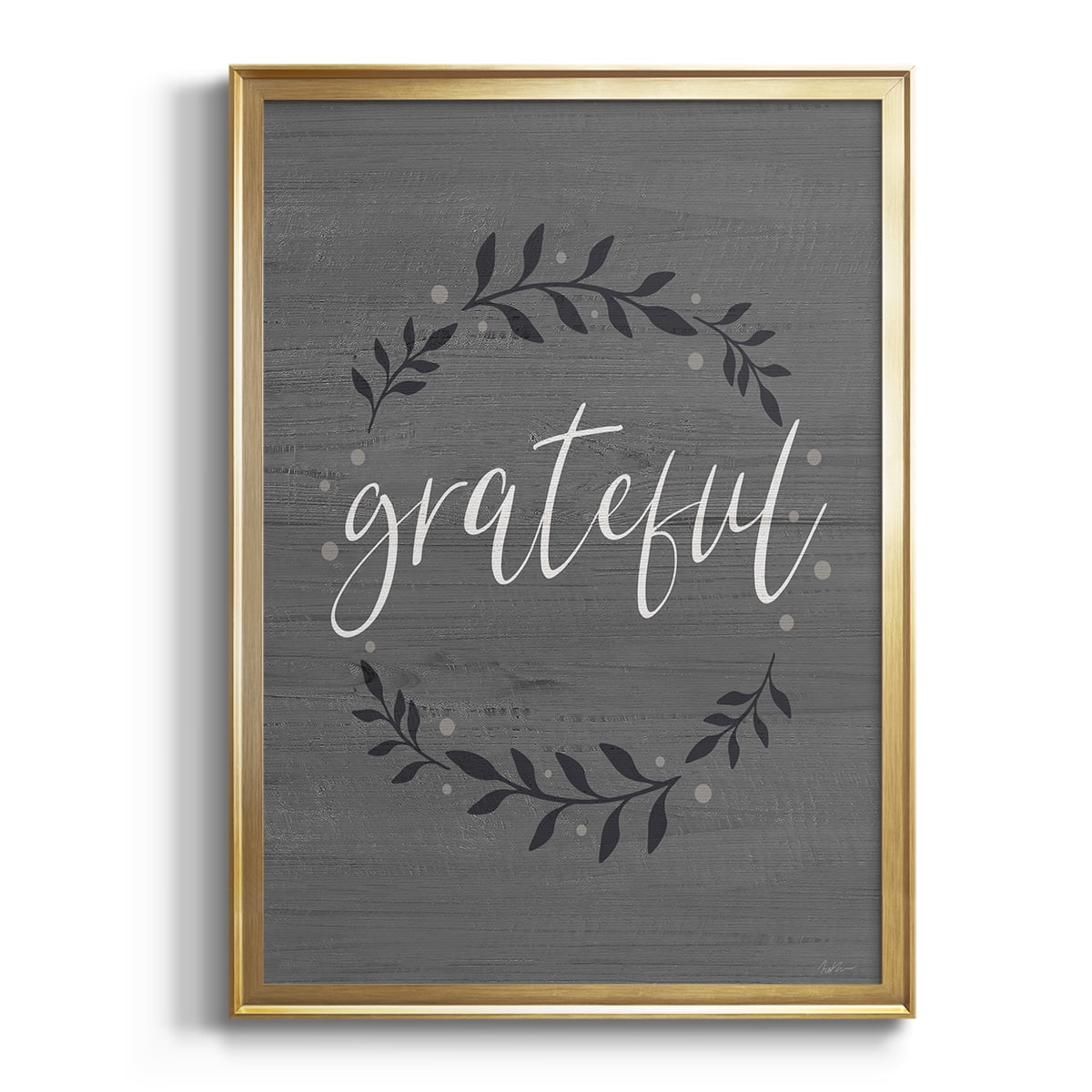 Grateful Wreath Premium Classic Framed Print - Ready to Hang