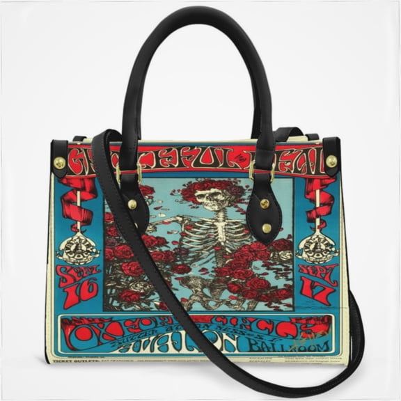 Gratefuldead Cross Body Bags For Women Small Leather Female Handbags Fashion Top-Handle Totes