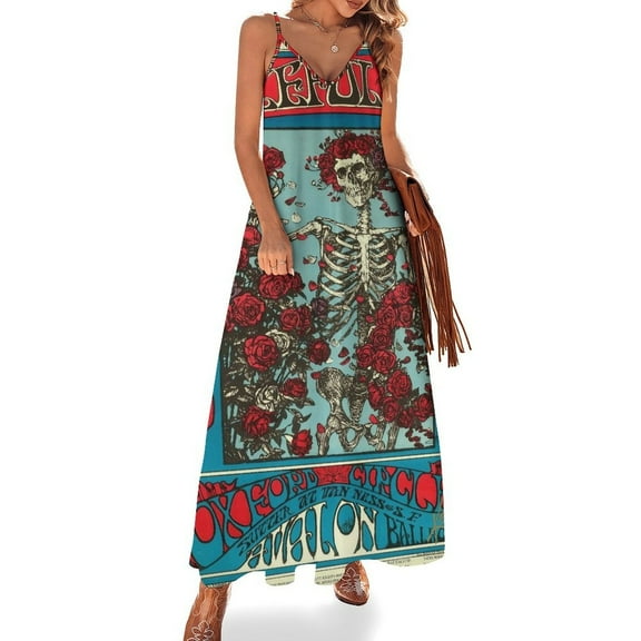 Gratefuldead Sleeveless Dress Loose Women's Dress Dresses Luxury Evening Dresses