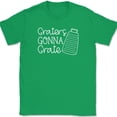 thumbnail image 1 of Graters Gonna Grate T-Shirt Funny Kitchen Humor Cooking Text Tee - Green, 5XL, 1 of 1