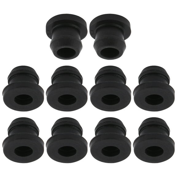 10Pcs Rubber Grommets Stove Grommets Stove Parts Replacement Accessories Grates Grommet Grate Pad Black