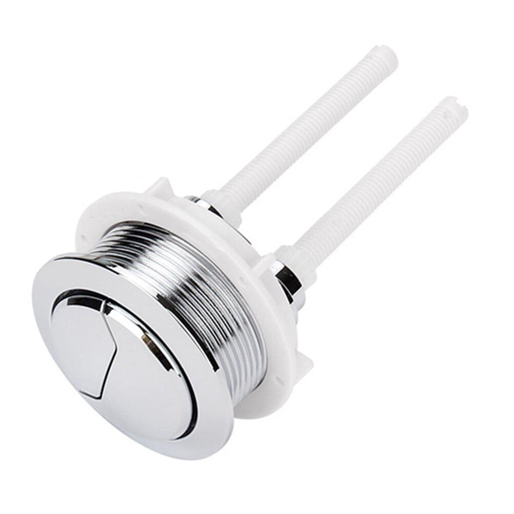Gratier 114mm Silver Dual Flush Toilet Water Tank Push Buttons Rods