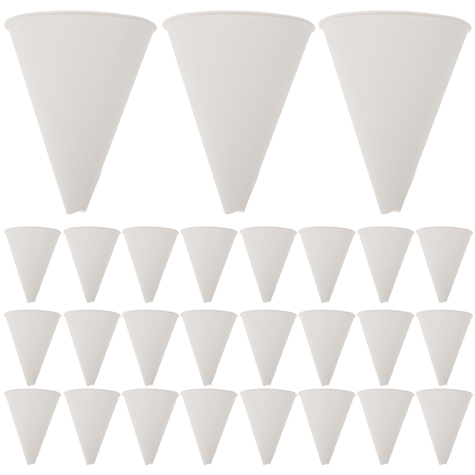 Gratier 30PCS Paper Funnel Disposable Paper Oil Funnel Easy to Use Efficient Liquid Transfer Paper Funnels for Automotive and Kitchen Use