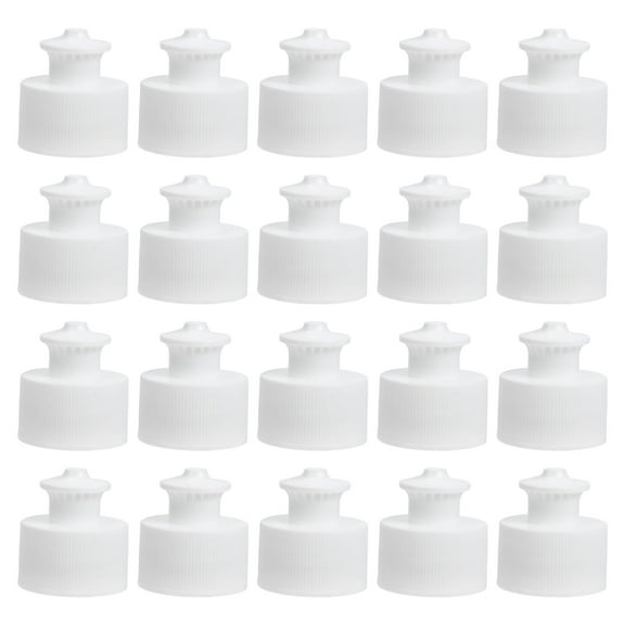 Gratier 30pcs Leak-proof Sport Cap Water Bottle Tops Easy Pull Bottle Caps Reusable Water Bottle Caps Portable Water Bottle Cap Beverage Bottle Caps