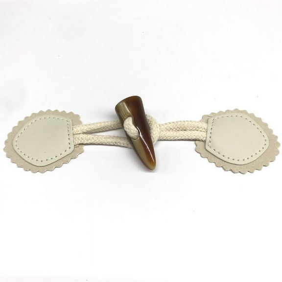Gratier 4 Pairs Button Clasps For Fabric Toggles For Jackets Coat Toggles Strap Connector Button Diy Button Kit Unique Horn Toggle Buttons