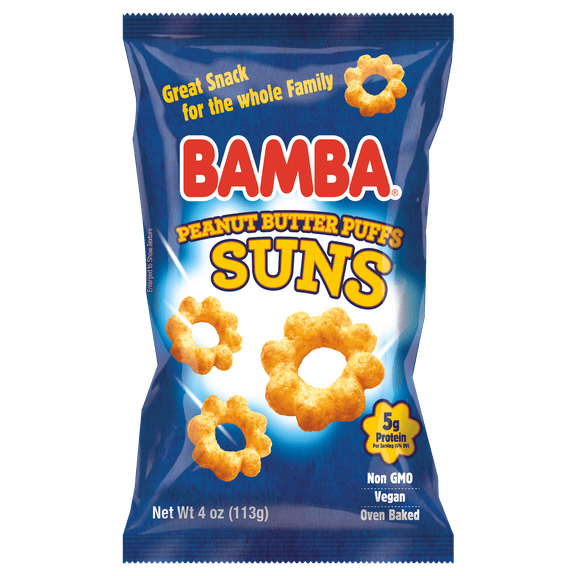 Gratify Bamba Gluten Free Peanut Butter Suns, 4 oz,(2 Packs)
