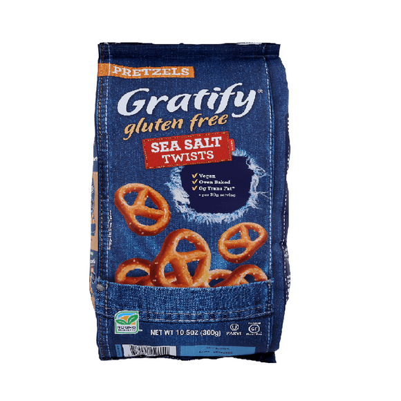 Gratify Gluten Free Twist Pretzels, 10.5oz (Pack of6)