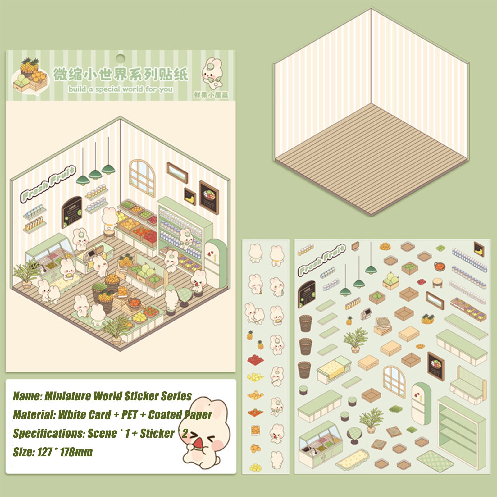 Gratis Cutting Puzzle DIY Manual Korean Miniature Scene