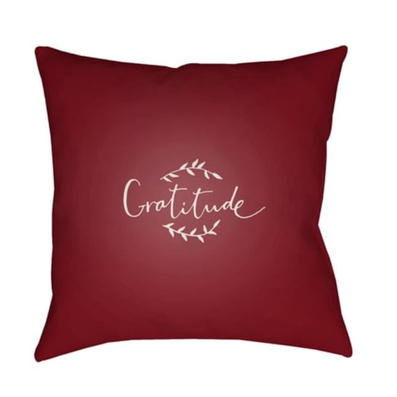 Gratitude 18 x 18 x 4 Throw Pillow