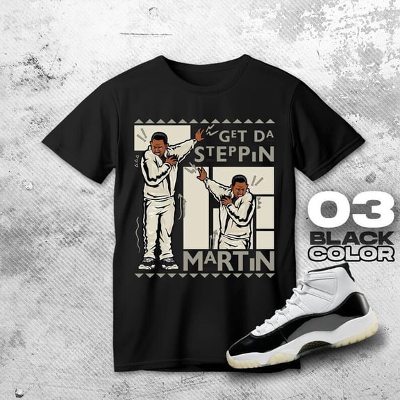 Gratitude Black BLACK T Shirt Match Martin GD Steppin