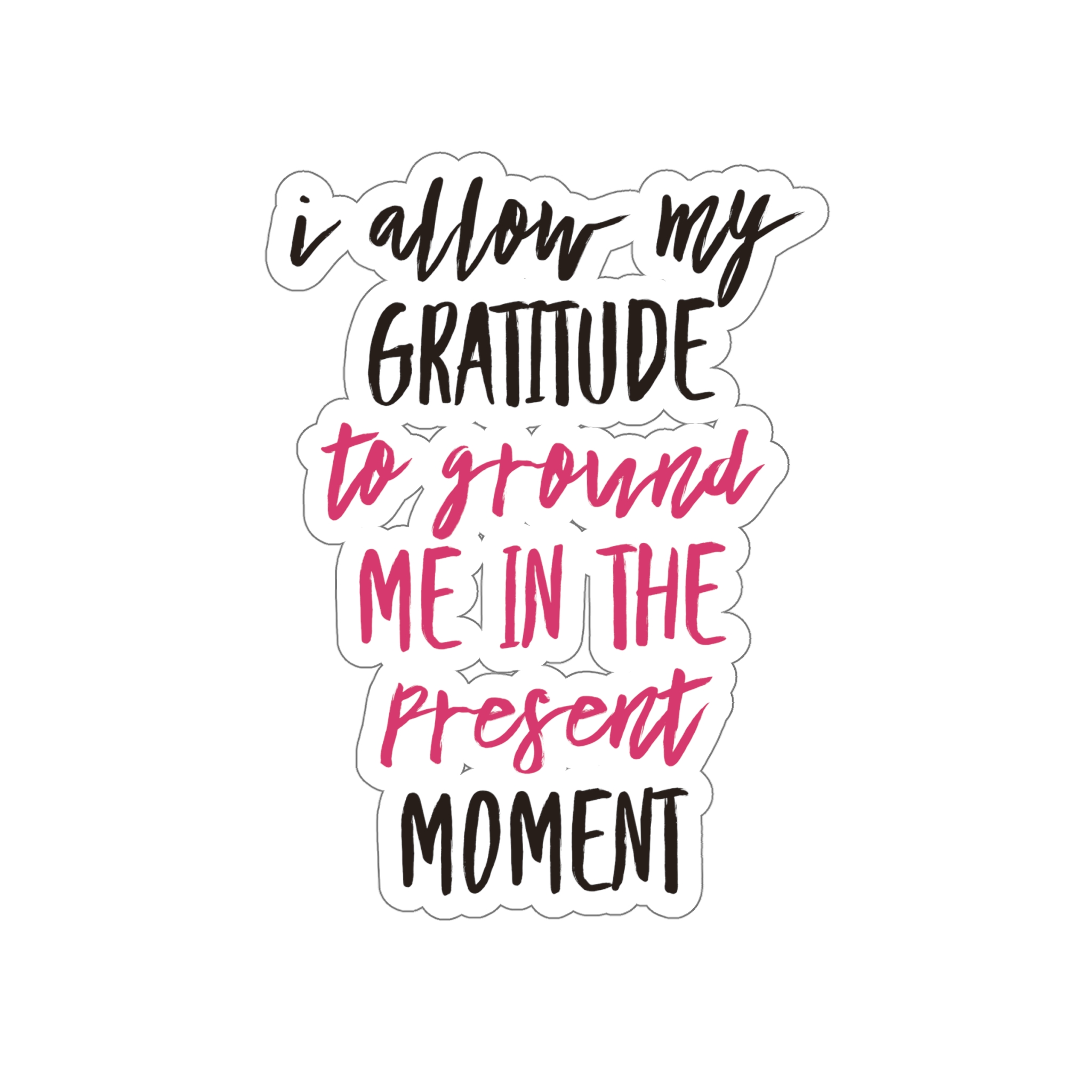 Gratitude Decal, Gratitude Sticker, Positive Affirmations Decal, Mantra