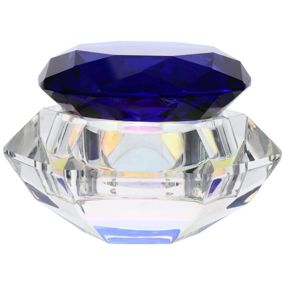 Masteelf Masteelf 1 Set Small Crystal Glass Jar Bottle Container for Nail Gel Polish Lip Gloss Cream