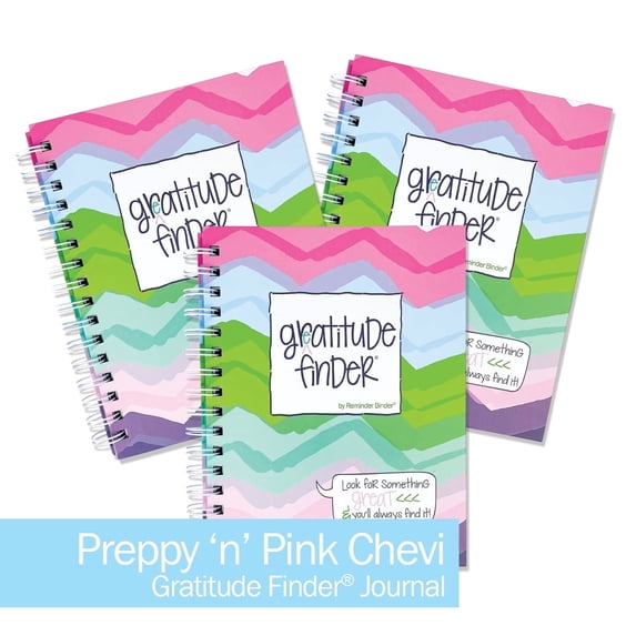 Gratitude Journal Set of 3 – 52-Week Guided Journals with Stickers | Gratitude Finder® for Women