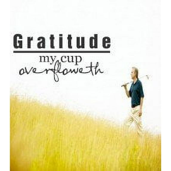 Gratitude Picture Art - Bedroom Decoration Murl Image - Peel & Stick Sticker - Vinyl Wall Decal
