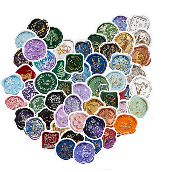 Gratitude Thank You wax seal stickers, small business