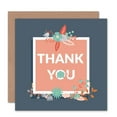 thumbnail image 1 of Gratitude Thanks Thank You Pink Box Flowers Greetings Card Plus Envelope Blank inside, 1 of 3