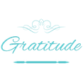 thumbnail image 1 of Gratitude Vinyl Decal Sticker Quote - Small - Turquoise, 1 of 3