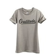thumbnail image 1 of Gratitude Women's Fashion Relaxed T-Shirt Tee Heather Tan Large, 1 of 3
