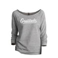 thumbnail image 1 of Gratitude Women's Fashion Slouchy 3/4 Sleeves Raglan Lightweight Sweatshirt Sport Grey Medium, 1 of 3