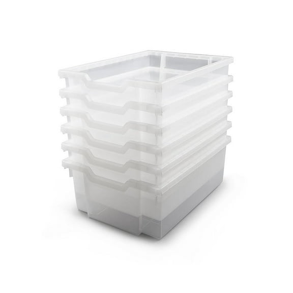 Gratnells Translucent, Heavy Duty School, Industrial & Utility Bins, Pack of 6