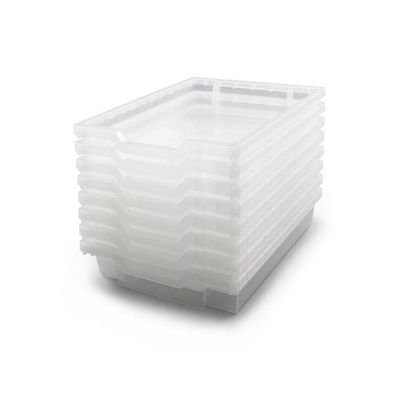 Gratnells Translucent, Heavy Duty School, Industrial & Utility Bins, Pack 8