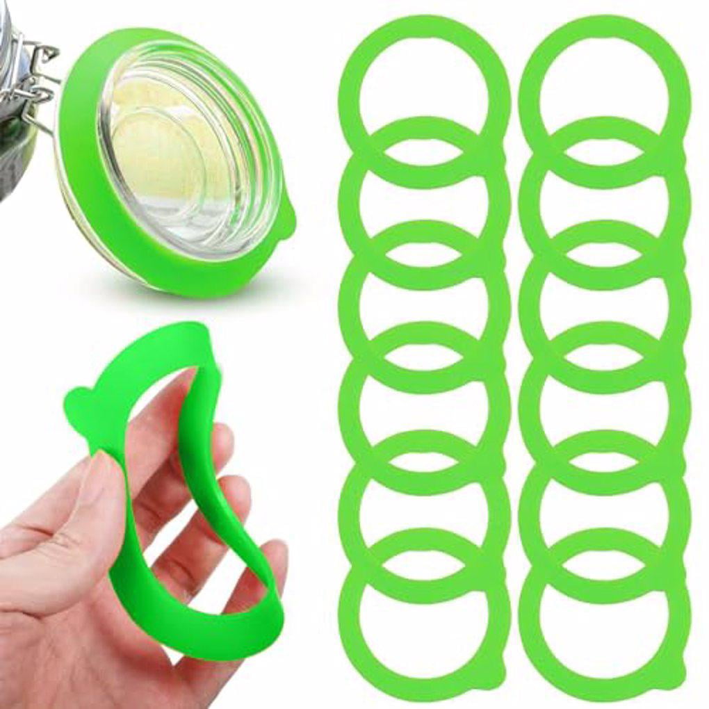 Gratying 12x Leakproof And Durable Silicone Jar Gaskets Replacement For
