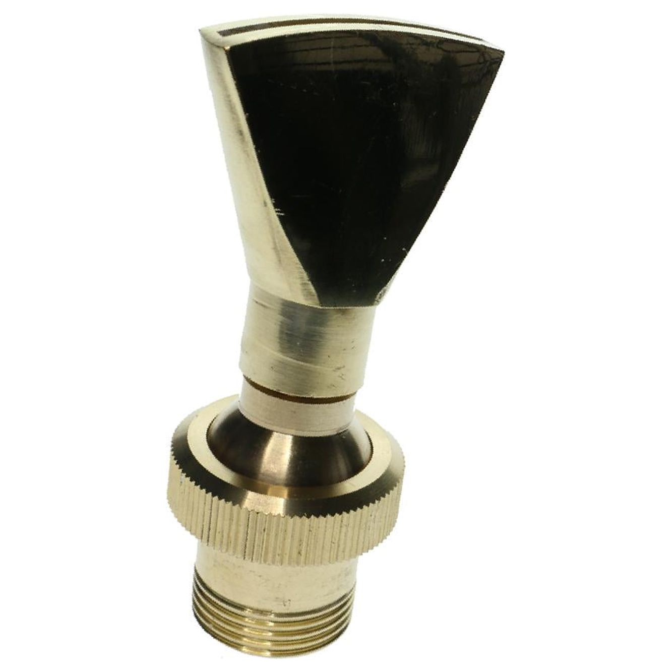 Gratying Brass Fan Shape Fountain Nozzle Spring Sprinkler Spray Head