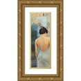 thumbnail image 1 of Graux, David 9x18 Gold Ornate Wood Framed with Double Matting Museum Art Print Titled - Un gout de solitude (detail), 1 of 4