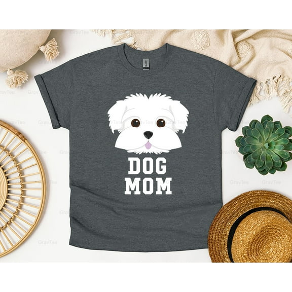 GravTee13 Dog Mom Maltese Lover Cute Mother's Day Pet Parent Gift T-Shirt, SW, Hoodie, for Unisex, up to size 5XL.