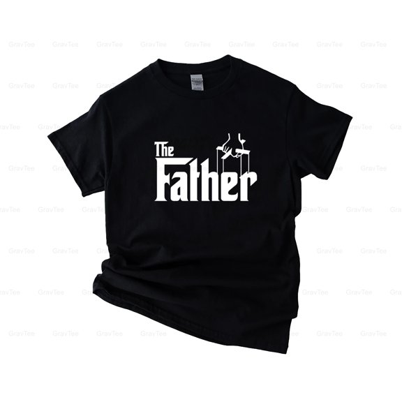 GravTee18 The Father Simple Text Design. Classic Dad T-Shirt, SW, Hoodie, for Unisex, up to size 5XL.