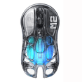 thumbnail image 1 of GravaStar Mercury M2 Wireless Gaming Mouse with 26,000 DPI, PAW3395DM Sensor -79g Lightweight Hollowed-Out Design -5 Programmable Buttons -5 Dynamic Lightsync RGB - Stealth Clear, 1 of 7