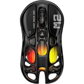 GravaStar Mercury M2 Wireless Gaming Mouse with 26,000 DPI, PAW3395DM Sensor -79g Lightweight Hollowed-Out Design -5 Programmable Buttons -5 Dynamic Lightsync RGB - Stealth Black