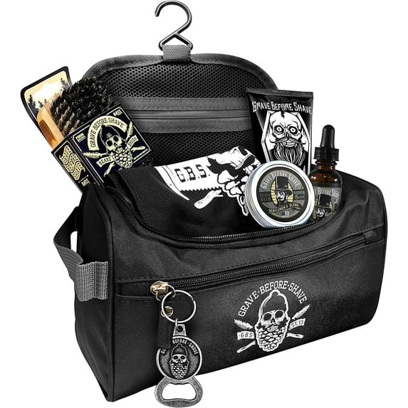 Grave Before Shave Travel Beard Pack (Gentlemen's Blend (Bourbon/Sandal wood)