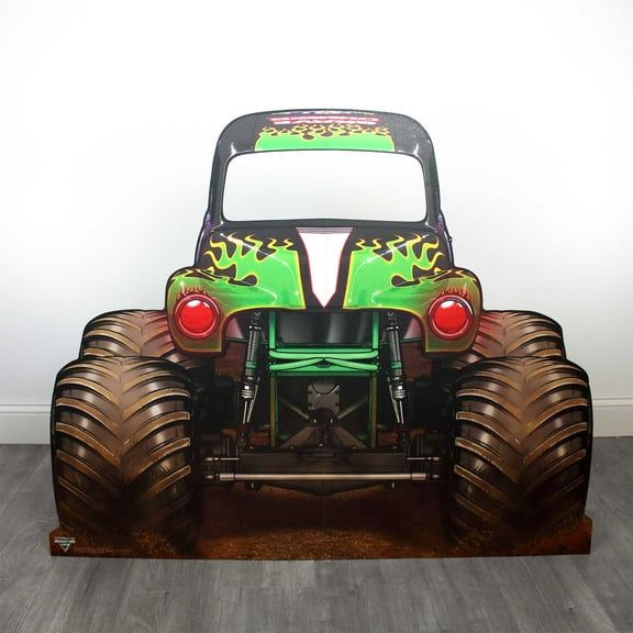Prime Party Grave Digger Monster Jam Life-Size Cardboard Standee Photo Booth Prop, 39" x 48"