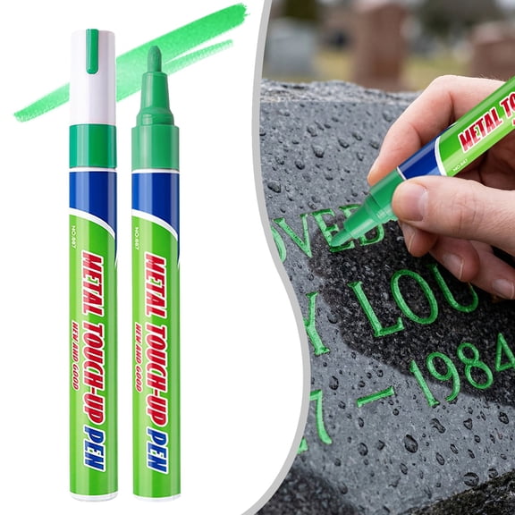 Grave Marker Paint Pen,2.0mm Tip,3ML,5.59"× 0.59",1PC,Green