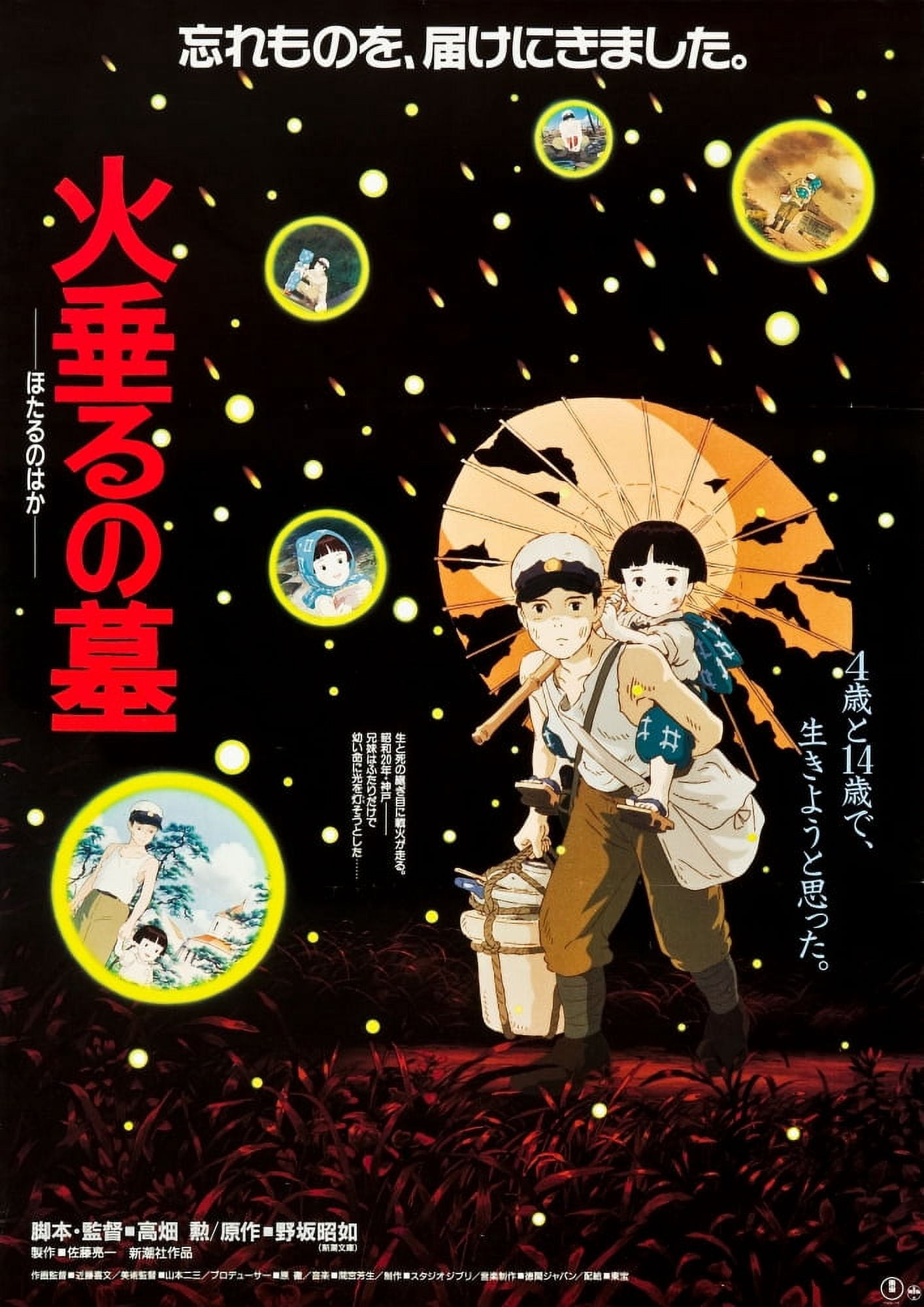 Grave Of The Fireflies Canvas Art - (18 x 24)
