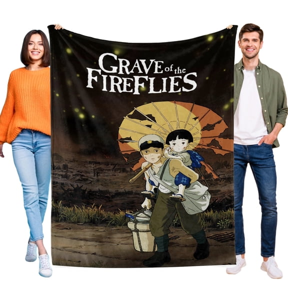 Grave of the Fireflies Blanket Soft Flannel Bed Sofa Throw Birthday Gift
