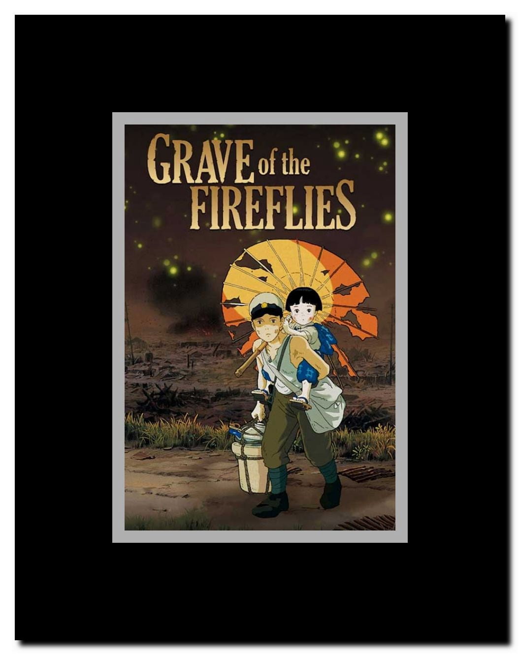 Grave of the Fireflies Framed Movie Poster
