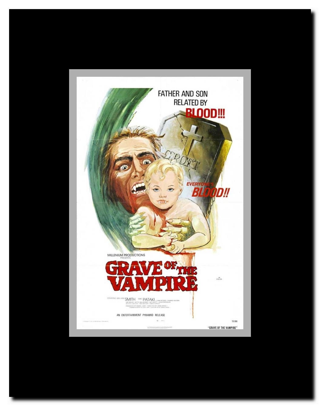 Grave of the Vampire Framed Movie Poster