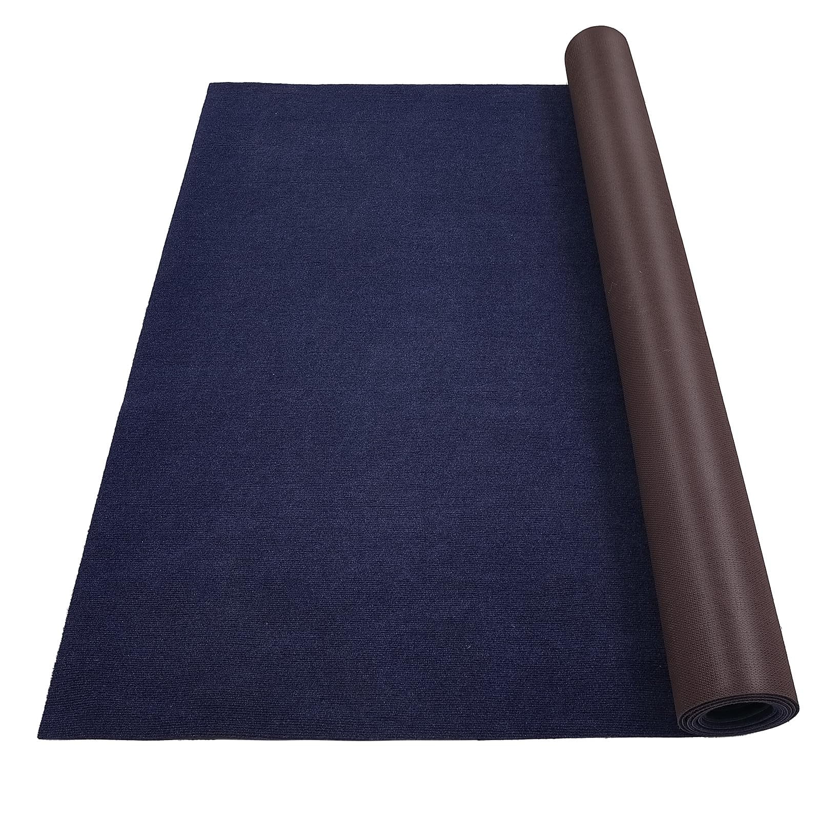 Gravee 6x23 ft Blue Marine Carpet, Marine Grade Waterproof Outdoor Rug for Patio Porch Deck Garage Outdoor Area Rug Runner Anti-Slide Porch Rug
