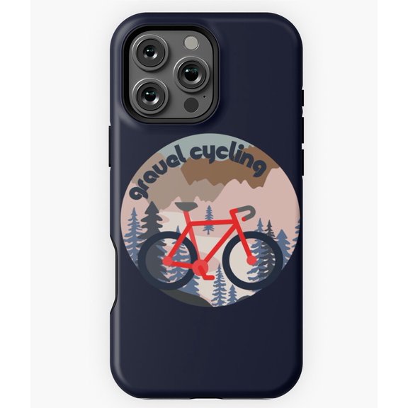 Gravel Cycling Bicycle Biking Sport Phone Case for iPhone 16 15 14 13 12 11 Pro Max