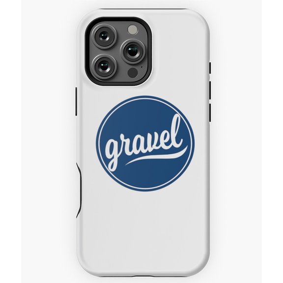 Gravel Cycling Blue Logo Biking Sport Phone Case for iPhone 16 15 14 13 12 11 Pro Max