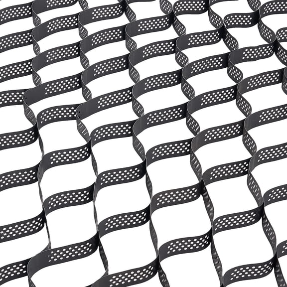 Gravel Grid, 3 Inch Depth, 17.06 x 8.86 FT / 5200 x 2700 mm, 1880 LBS Per Sq ft Grass Ground Retainer, Permeable Geo Grids Driveway Stabilization, for Garden, Patio, Walkway, RV Parking Slopes