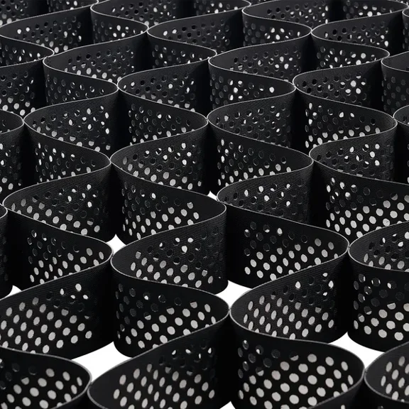 Gravel Grid 4 Inch Depth 17.06 x 8.86 FT 5200 x 2700 mm 1880 LBS Per Sq ft Grass Ground Retainer Permeable Geo Grids Driveway Stabilization for Garden Patio Walkway RV Parking Slopes