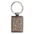 thumbnail image 1 of Gravel Rocks Background Metal Rectangle Keychain, 1 of 7