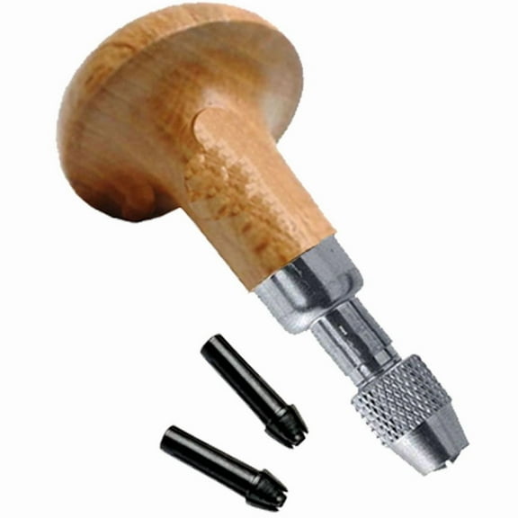 Graver Chuck Mushroom Wooden Handle Millgrain Reamer Broaches Pin Vise File Vice