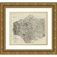 thumbnail image 1 of Graves 22x20 Gold Ornate Wood Framed with Double Matting Museum Art Print Titled - Dinwiddie County Virginia - Graves 1864, 1 of 4