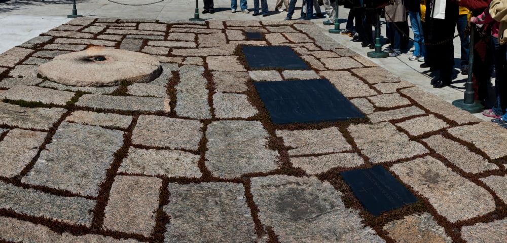 Gravesite of American leaders at Arlington National Cemetery Arlington Virginia USA Canvas Art - Panoramic Images (27 x 9)